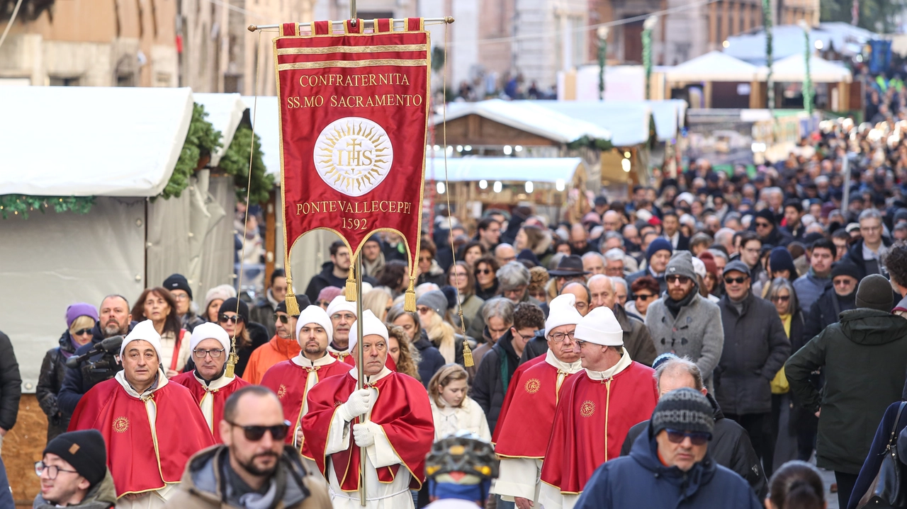 L'apertura dell'Anno Santo a Perugia (Foto Crocchioni) L'apertura dell'Anno Santo a Perugia (Foto Crocchioni)
