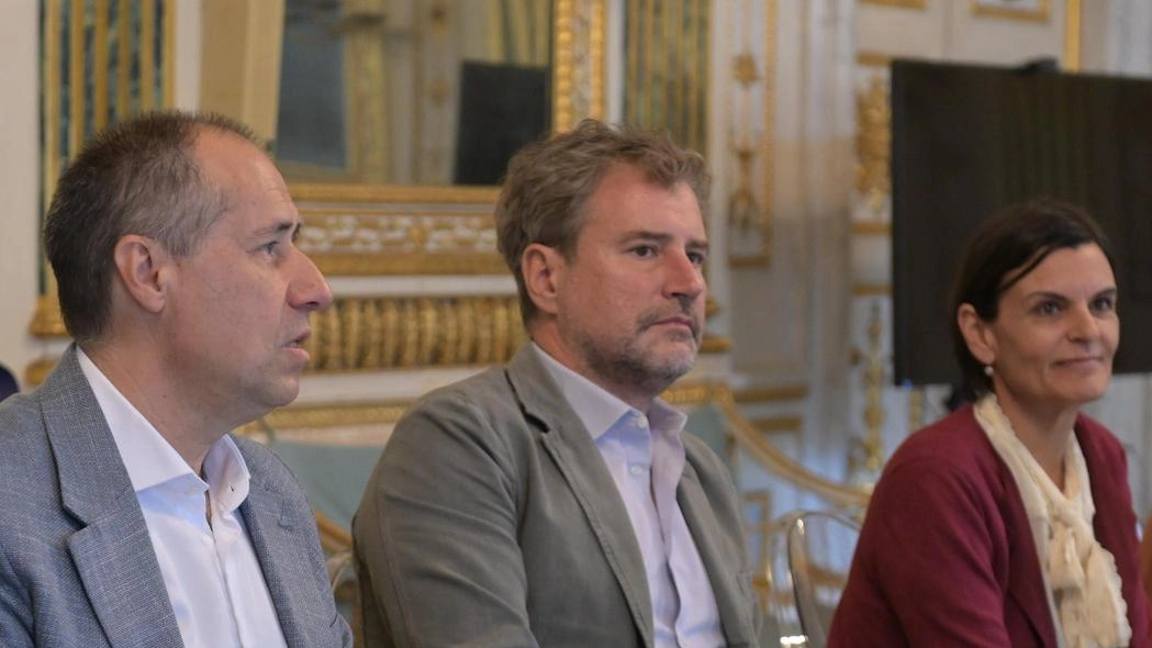 L’assessore Bruni, il sindaco Pardini e l’assessore Testaferrata