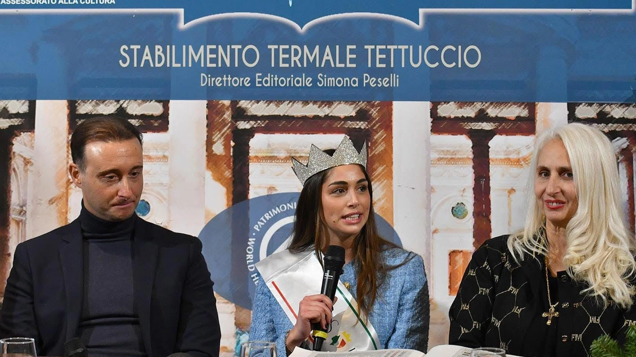 Ofelia Passaponti Miss Italia accanto a Simona Peselli e Alessio Stefanelli nella rassegna «Acqua in bocca» Ofelia Passaponti Miss Italia accanto a Simona Peselli e Alessio Stefanelli nella rassegna «Acqua in bocca»