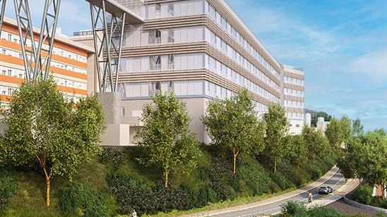 Edificio ambulatori e nuovi parcheggi