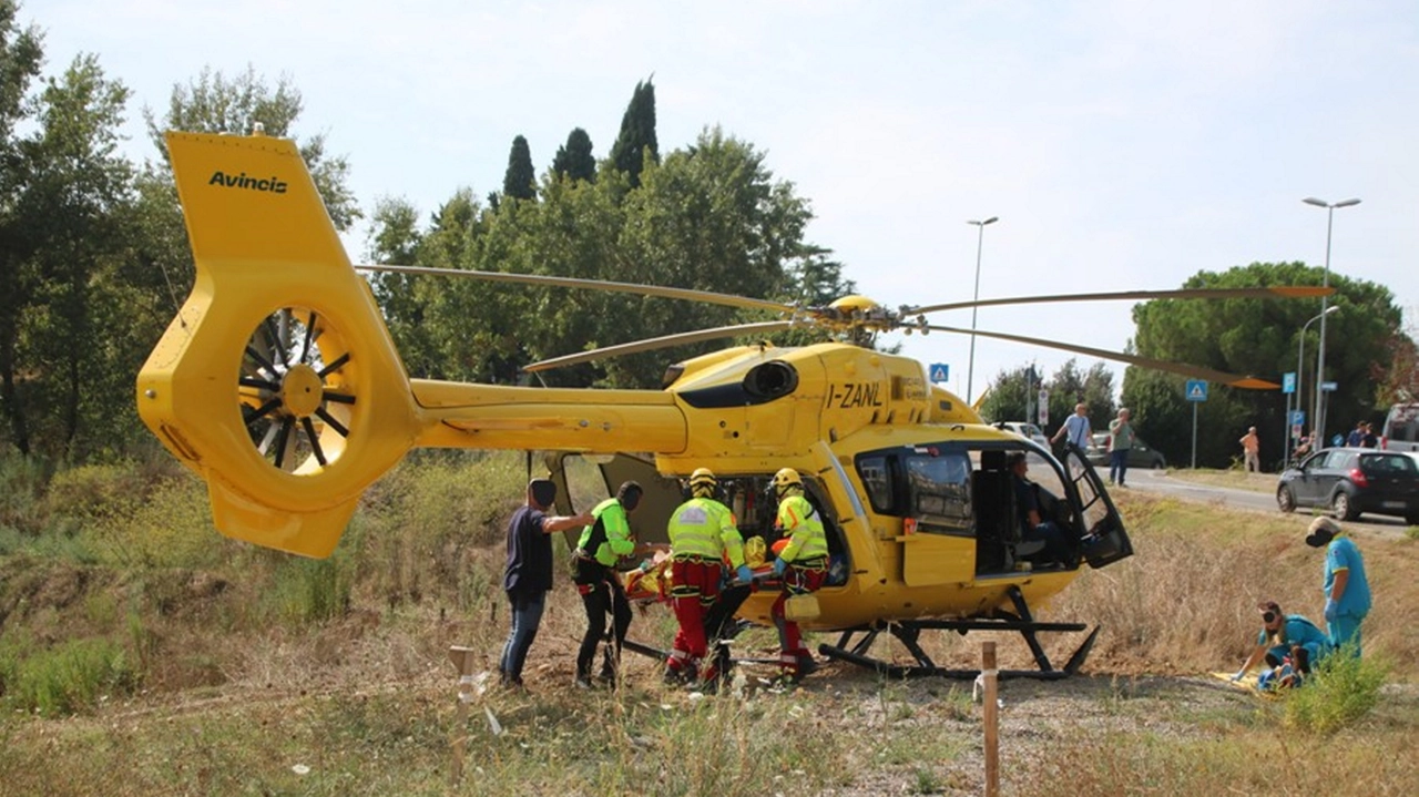 E' intervenuto l'elisoccorso Pegaso E' intervenuto l'elisoccorso Pegaso
