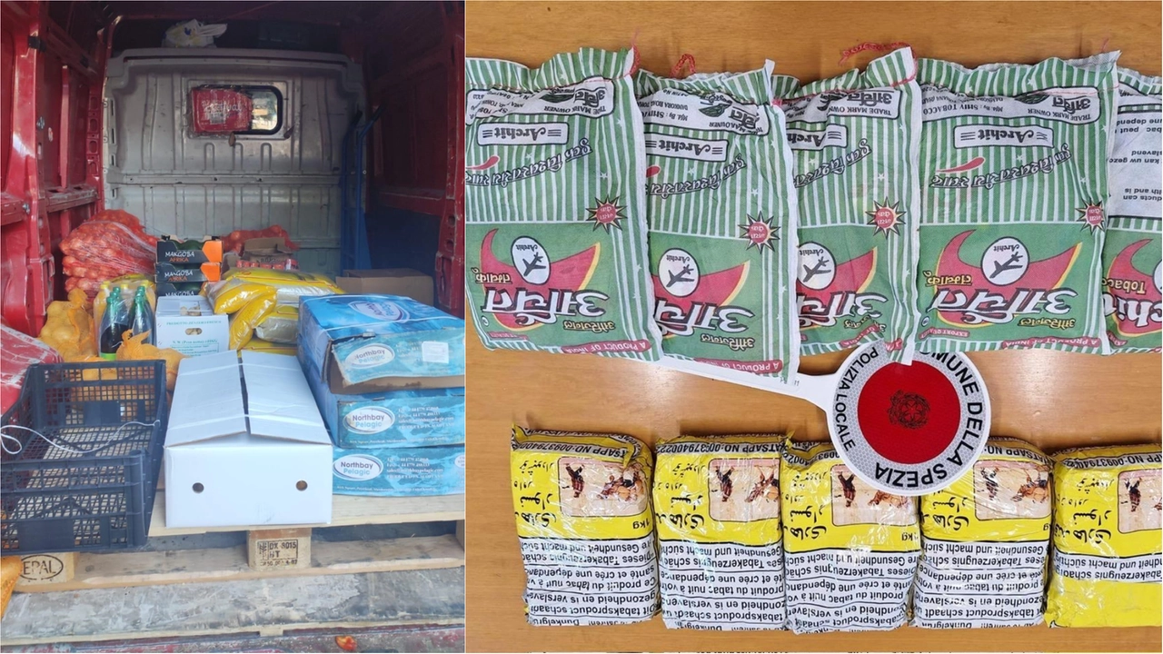 Alcuni dei prodotti trovati nel furgone Alcuni dei prodotti trovati nel furgone
