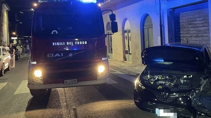 Il luogo dell'incidente (foto: vigili del fuoco)
