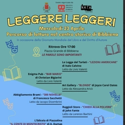 “Leggere leggeri”, un’iniziativa a Bibbiena per la giornata mondiale del libro