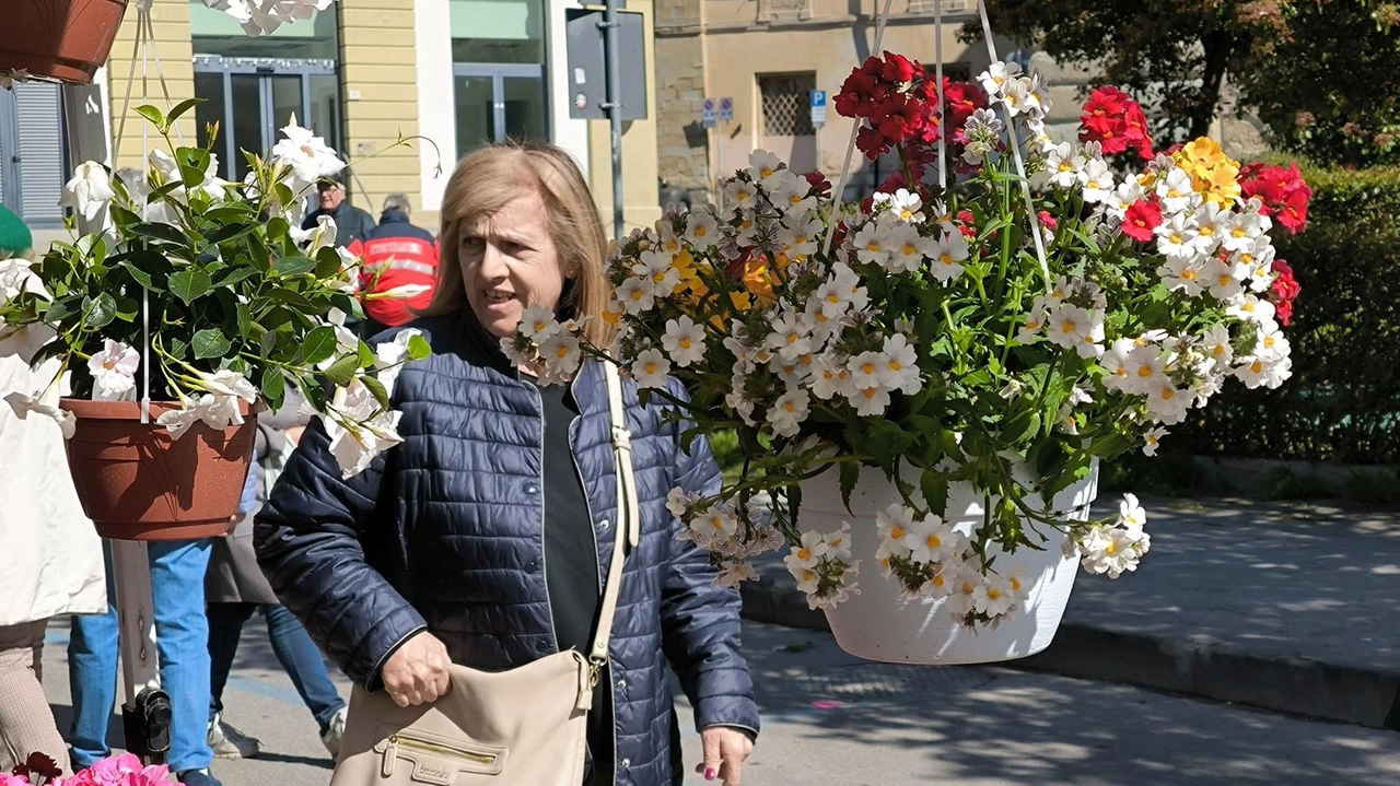 La Fiera dei Fiori si tiene nel tratto compreso tra via San Lorentino e Porta Buia