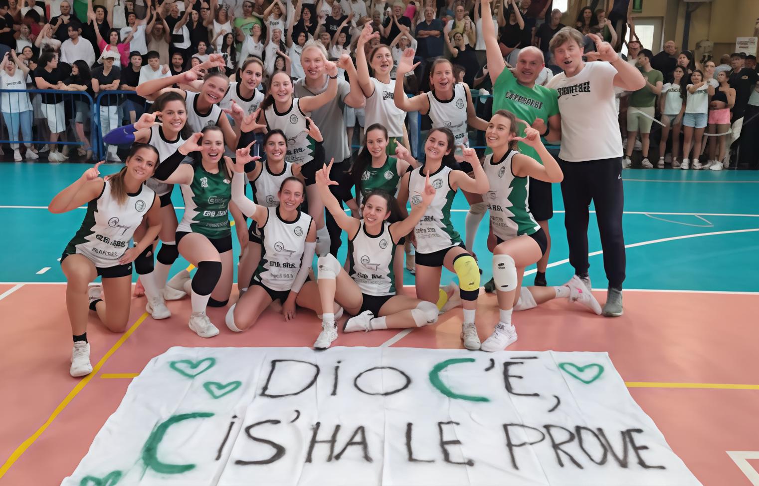 cerretese pallavolo stagione perfetta con 30 vittorie e promozione in serie c