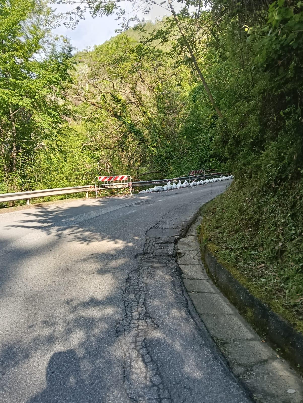 Colonnata, il pericolo è sulla strada: buche rendono difficile il percorso Colonnata, il pericolo è sulla strada: buche rendono difficile il percorso