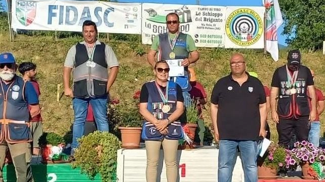 Il podio che ha visto la vittoria tricolore di Gazmir Gjishti Il podio che ha visto la vittoria tricolore di Gazmir Gjishti