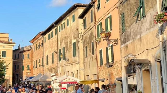 Uno scorcio del centro storico di Terricciola