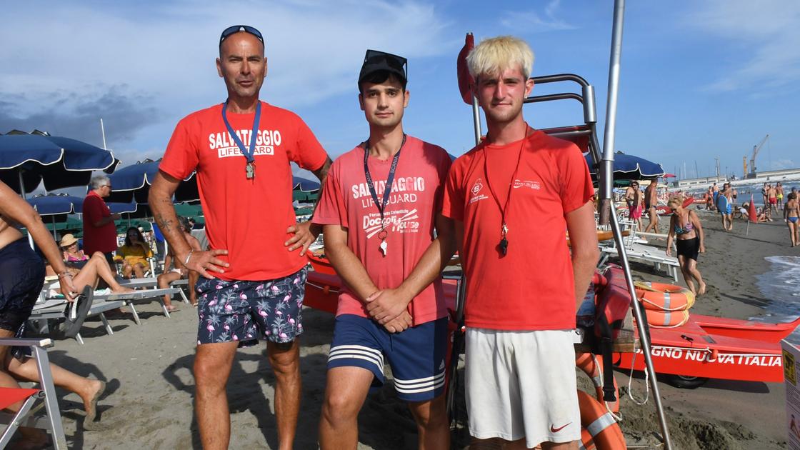 Attirati dalla corrente molto forte, tre turisti tedeschi salvati in mare Attirati dalla corrente molto forte, tre turisti tedeschi salvati in mare