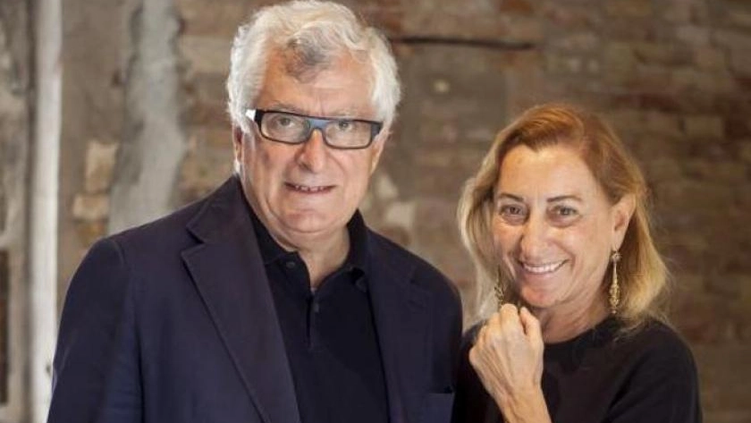 L’imprenditore aretino Patrizio Bertelli assieme alla moglie stilista Miuccia Prada L’imprenditore aretino Patrizio Bertelli assieme alla moglie stilista Miuccia Prada