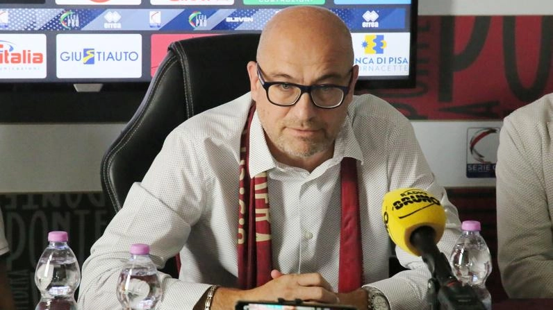 Il presidente del Pontedera Simone Millozzi Il presidente del Pontedera Simone Millozzi