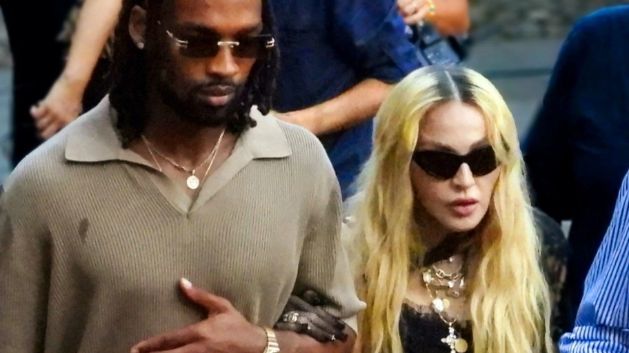Madonna con Akeem Morris paparazzati a Portofino Madonna con Akeem Morris paparazzati a Portofino