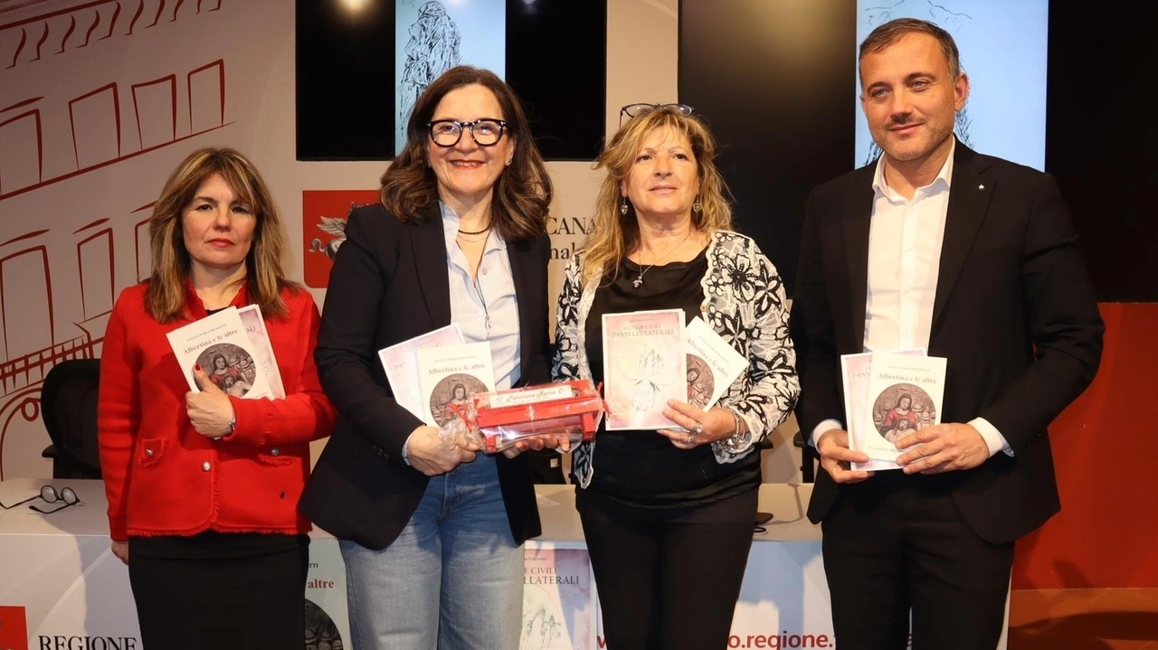 Da sinistra Chiara Diamanti, Cristina Giachi, Angela Maria Fruzzetti e Giacomo Bugliani