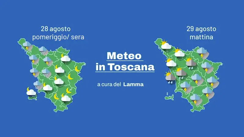 Dove pioverà in Toscana: previsioni meteo, verso due giorni di temporali