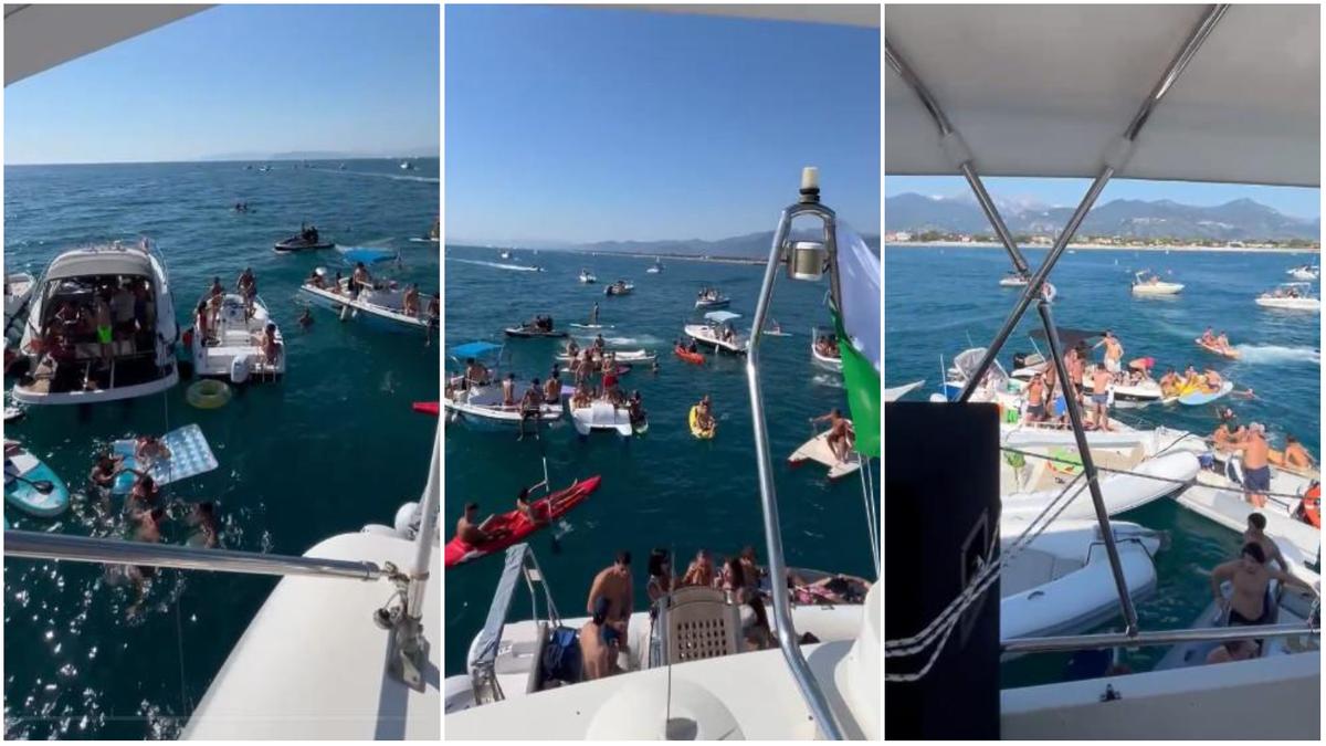 Gli influencer al boat party al largo di Forte dei Marmi. E c’è chi arriva in canoa pur di esserci Gli influencer al boat party al largo di Forte dei Marmi. E c’è chi arriva in canoa pur di esserci