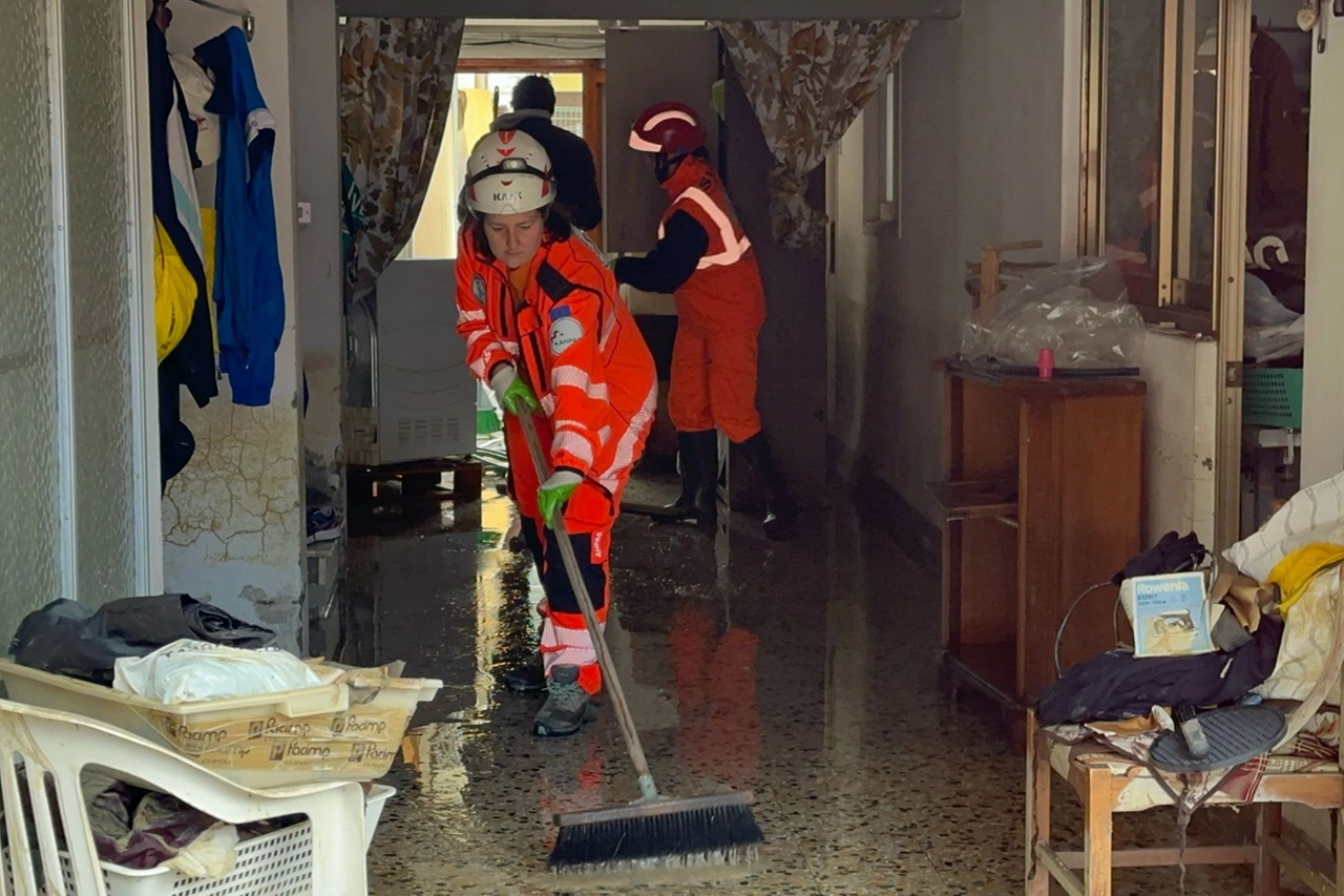 Volontari Anpas al lavoro