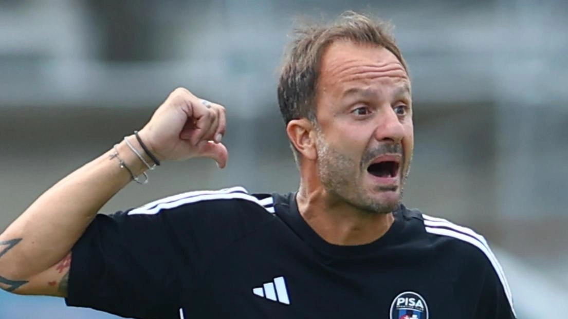 Il tecnico del Pisa Sporting Club Alberto Gilardino Il tecnico del Pisa Sporting Club Alberto Gilardino