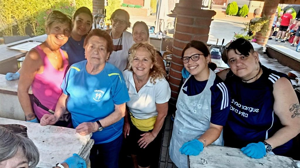 Le volontarie del gruppo Fratres