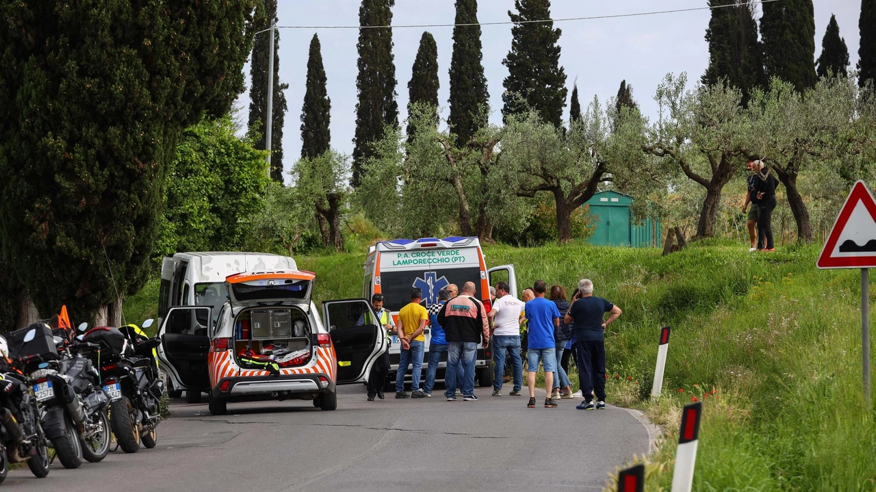 Il primo soccorso è stato dato dalla dottoressa che era presente per la gara Pratesi è stato stabilizzato poi è arrivato Pegaso ma è morto nel viaggio Il primo soccorso è stato dato dalla dottoressa che era presente per la gara Pratesi è stato stabilizzato poi è arrivato Pegaso ma è morto nel viaggio