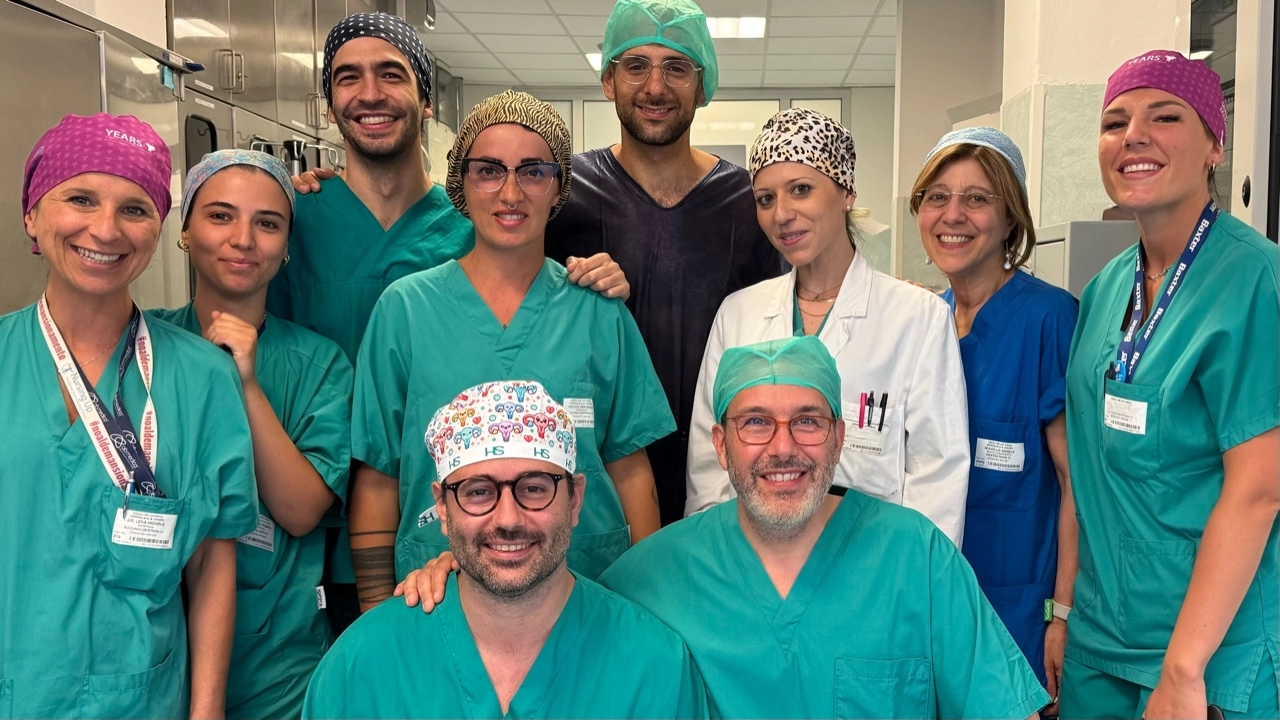 Il dottor Panattoni con il suo team