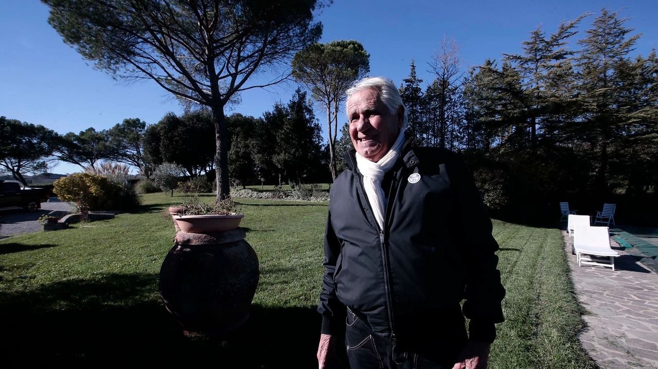 Andrea Degortes nella sua tenuta Andrea Degortes nella sua tenuta