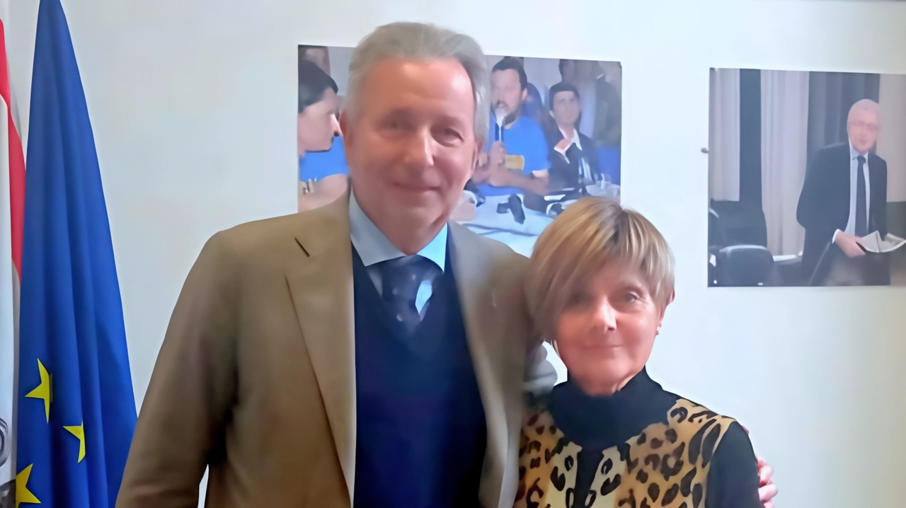 Il consigliere regionale della Lega Massimiliano Baldini e la segretaria comunale del Carroccio Maria Pacchini Il consigliere regionale della Lega Massimiliano Baldini e la segretaria comunale del Carroccio Maria Pacchini