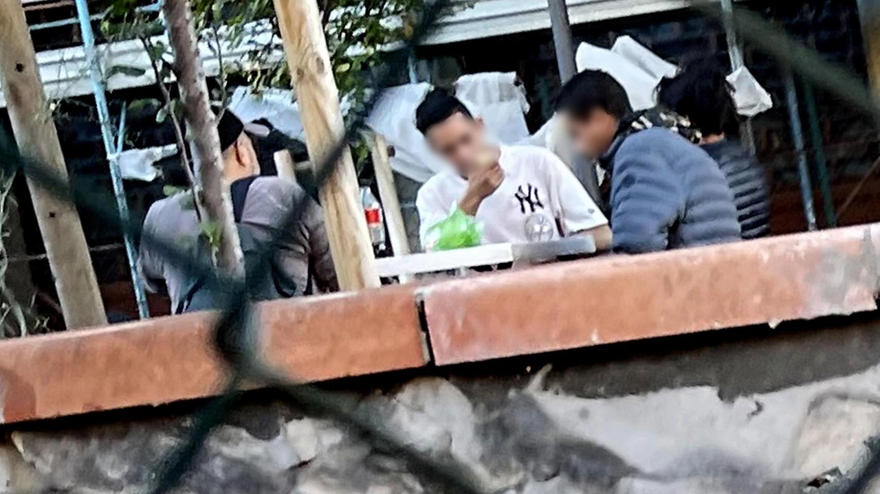 Il giardino davanti al palazzo di Via Toselli 126, teatro di attività illegali Il giardino davanti al palazzo di Via Toselli 126, teatro di attività illegali
