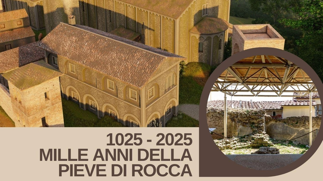 La ricostruzione in 3D dell’antica pieve della rocca di Santa Maria a Monte che era dedicata a Maria Assunta La ricostruzione in 3D dell’antica pieve della rocca di Santa Maria a Monte che era dedicata a Maria Assunta