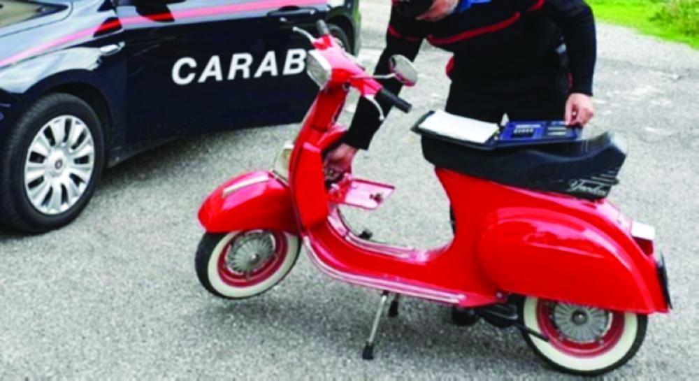 Rubata e subito ritrovata una Vespa di 40 anni
