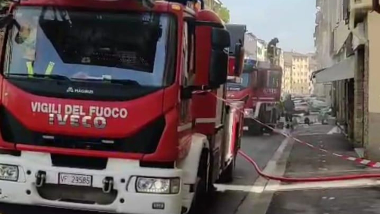Vigili del fuoco al lavoro