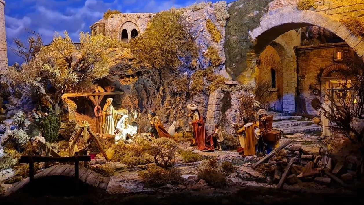 Il presepe diorama che da domenica si potrà vedere nella chiesa di Grignano Il presepe diorama che da domenica si potrà vedere nella chiesa di Grignano