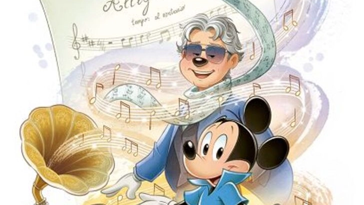 Topolino con Andrea Vocelli, la versione disneyana di Bocelli