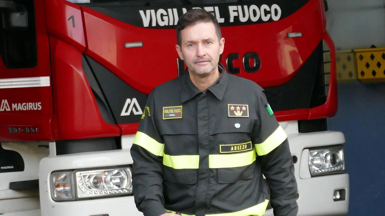 Il comandante provinciale dei vigili del fuoco Fabrizio Baglioni