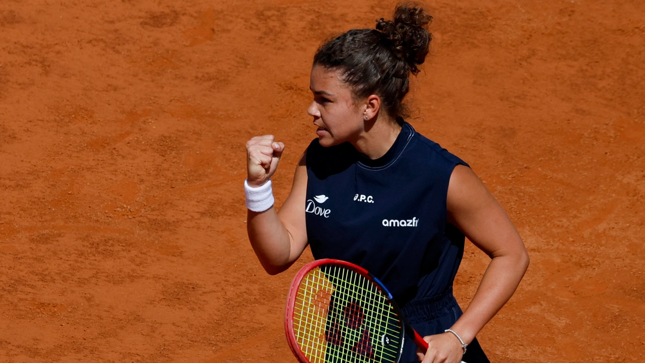 Jasmine Paolini nel match contro Jelena Ostapenko (Ansa) Jasmine Paolini nel match contro Jelena Ostapenko (Ansa)