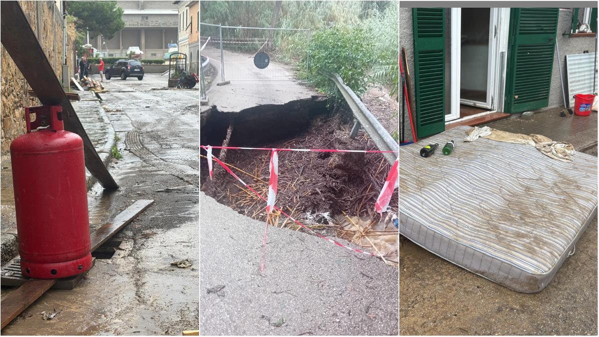 elba risveglio drammatico piove sull8217isola strade crollate e fango nelle case 200 persone isolate
