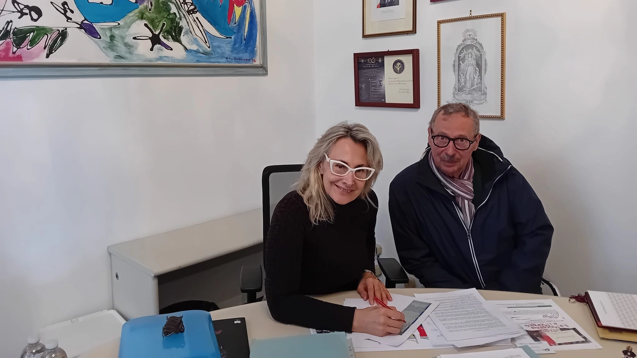 La sindaca Monica Paganini e l’assessore Stefano Tabone