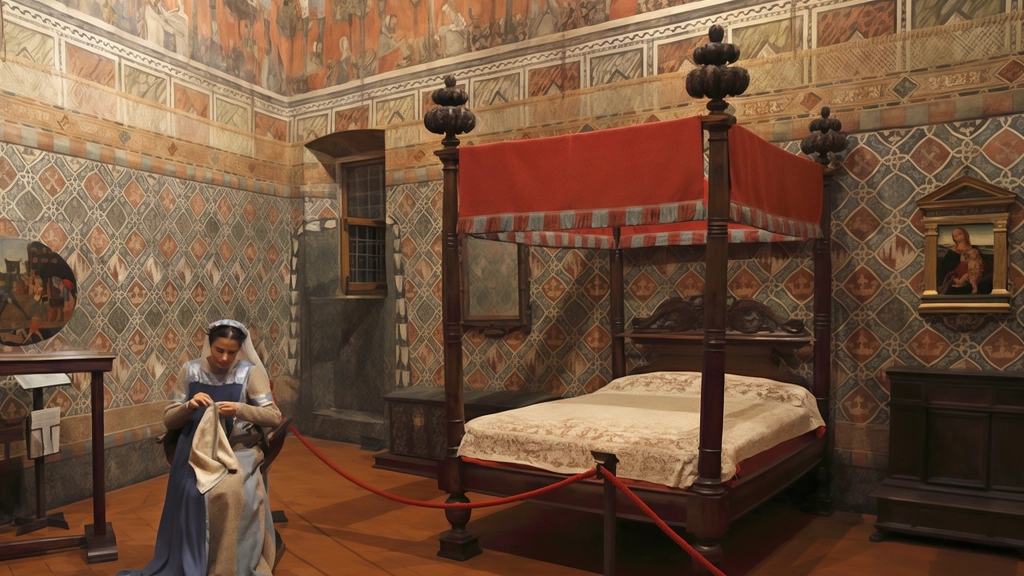 Palazzo Davanzati durante uno spettacolo della Compagnia delle Seggiole Palazzo Davanzati durante uno spettacolo della Compagnia delle Seggiole