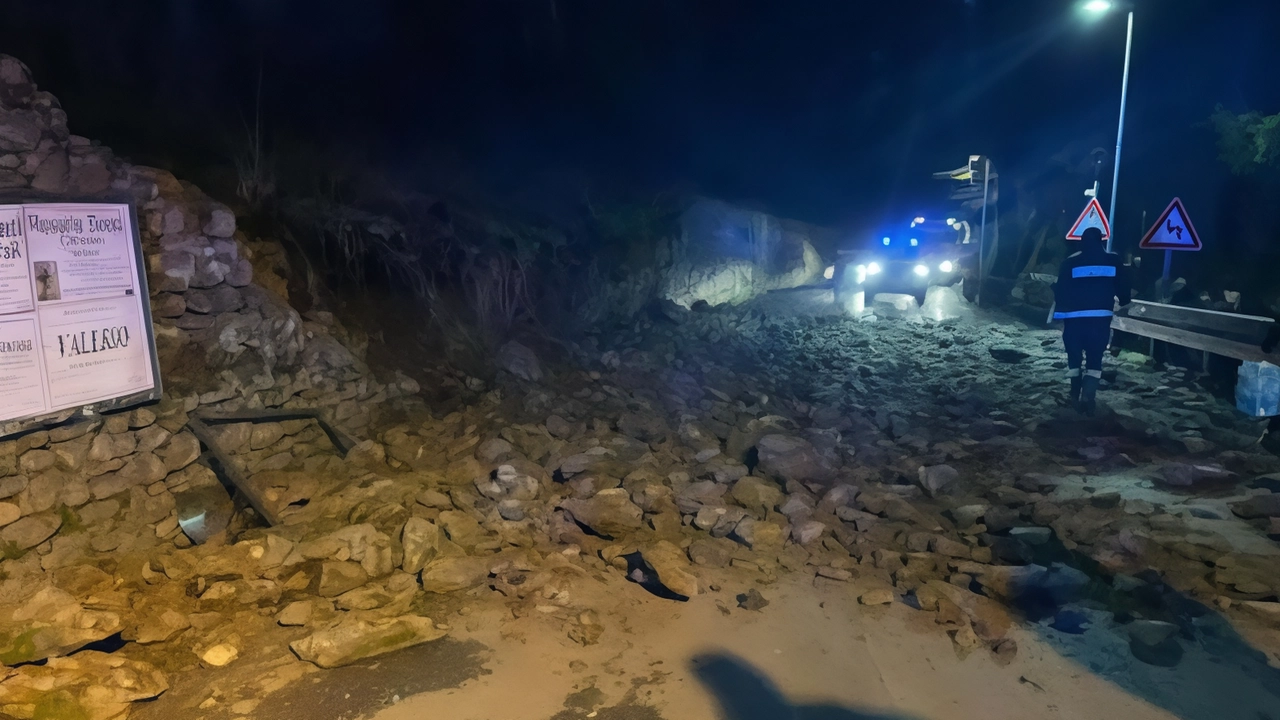 Crollo del muro lungo la provinciale: "La situazione crea molti disagi"