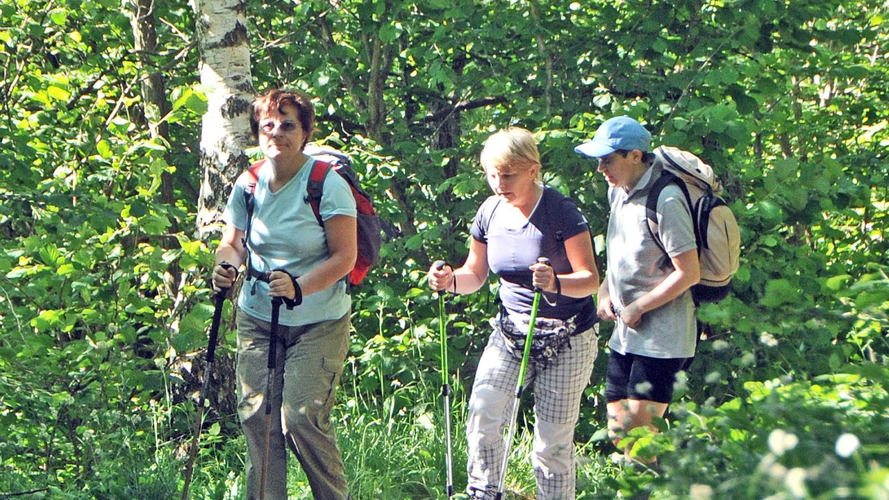 Escursionisti si dedicano al trekking lungo gli affascinanti cammini come quello del Volto Santo (foto di repertorio) Escursionisti si dedicano al trekking lungo gli affascinanti cammini come quello del Volto Santo (foto di repertorio)