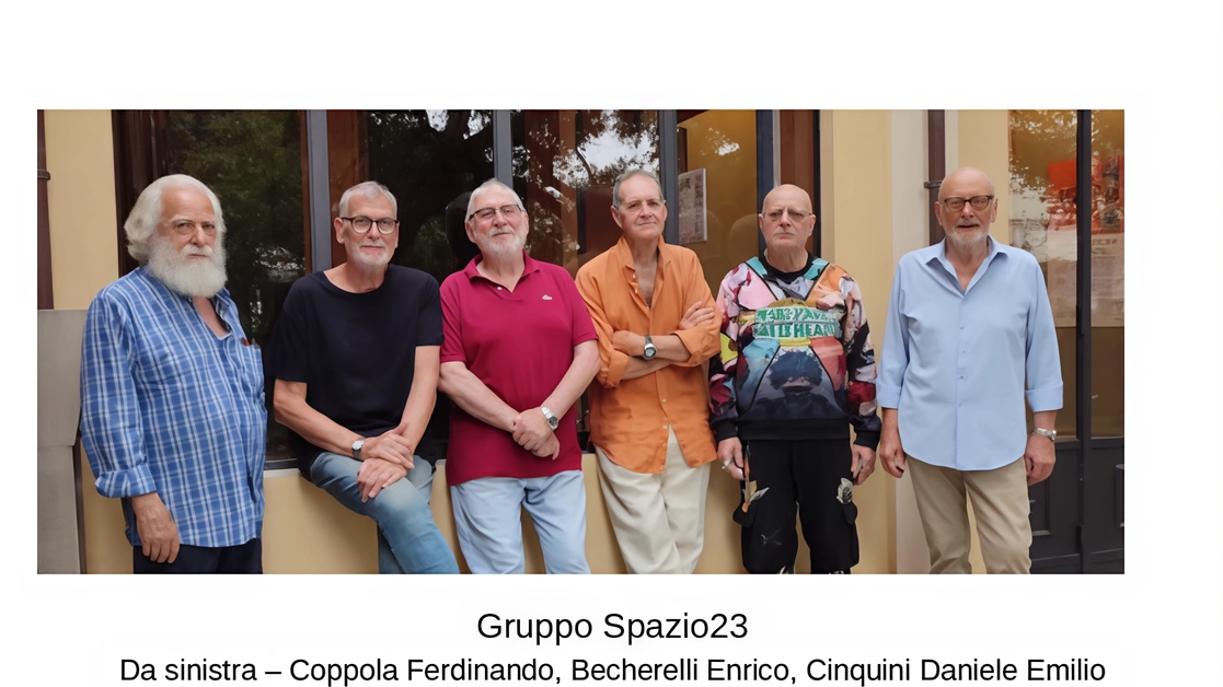 Il gruppo Spazio23, composto da Mario Baroni, Enrico Becherelli, Marco Bianchi, Daniele Emilio Cinquini, Ferdinando Coppola e Glauco Di Sacco, in... Il gruppo Spazio23, composto da Mario Baroni, Enrico Becherelli, Marco Bianchi, Daniele Emilio Cinquini, Ferdinando Coppola e Glauco Di Sacco, in...