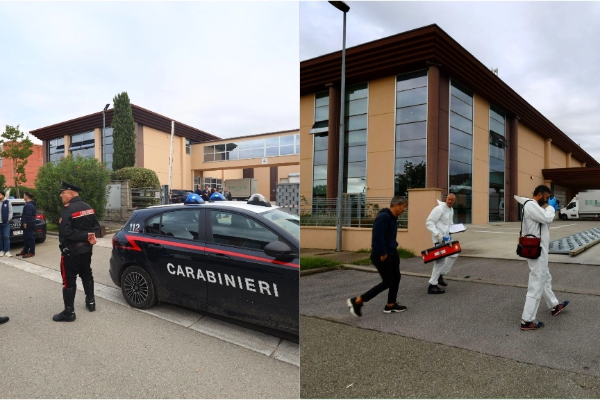 I carabinieri al lavoro (Foto Tommaso Gasperini/Germogli)