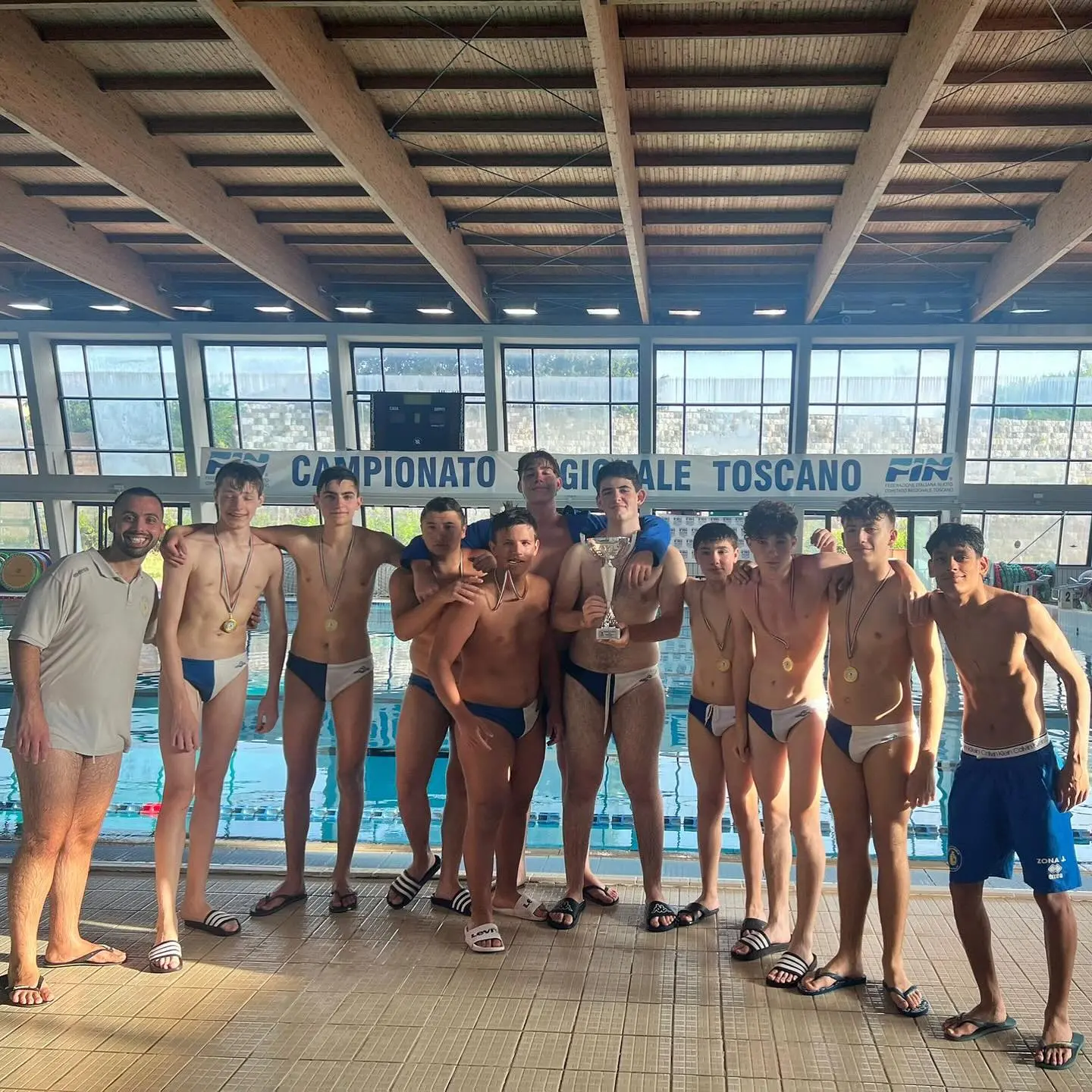 Pallanuoto, gli U16 dell'Azzurra si laureano campioni toscani