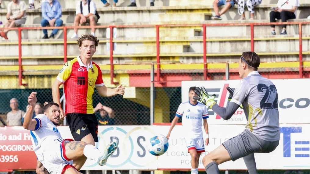 Il gol della vittoria segnato da Giordani in spaccata è valso il 2-1 definitivo Il gol della vittoria segnato da Giordani in spaccata è valso il 2-1 definitivo