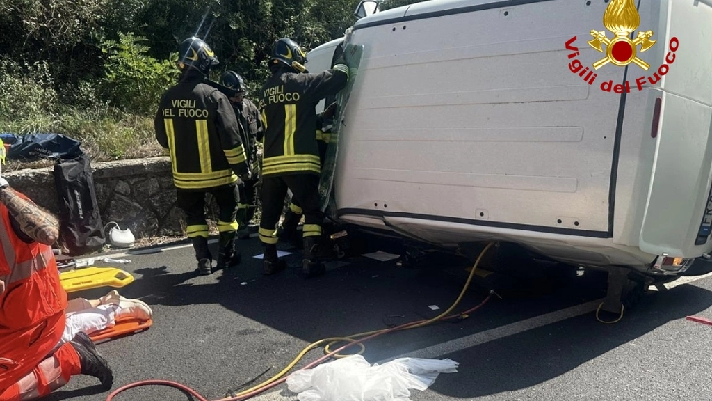 L'intervento dei vigili del fuoco