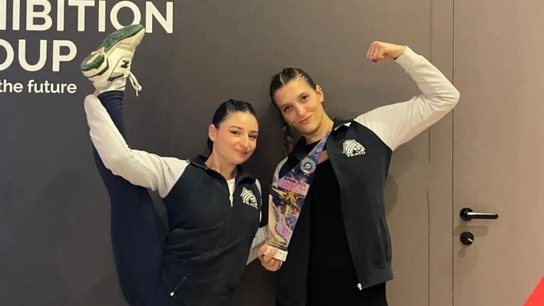 Francesca Ciapini e Claudia Carmagnini, atlete ed allenatrici dell’Arcobaleno Francesca Ciapini e Claudia Carmagnini, atlete ed allenatrici dell’Arcobaleno