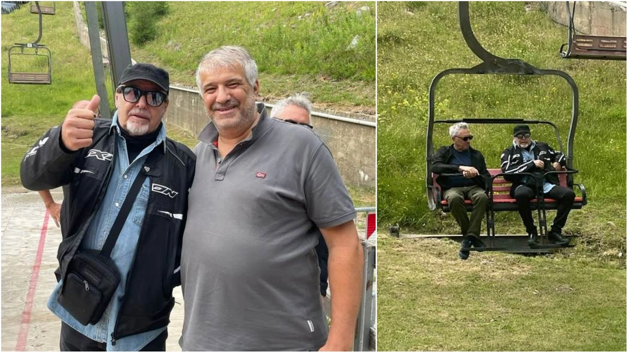 Vasco Rossi in vacanza in Val di Luce (Foto Andrea Formento)