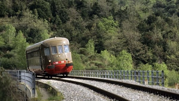 Il trenino a cremagliera sulla ferrovia Cecina-Volterra