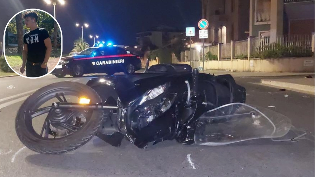 Anthony Mantia e lo scooter dopo il tremendo incidente stradale Anthony Mantia e lo scooter dopo il tremendo incidente stradale
