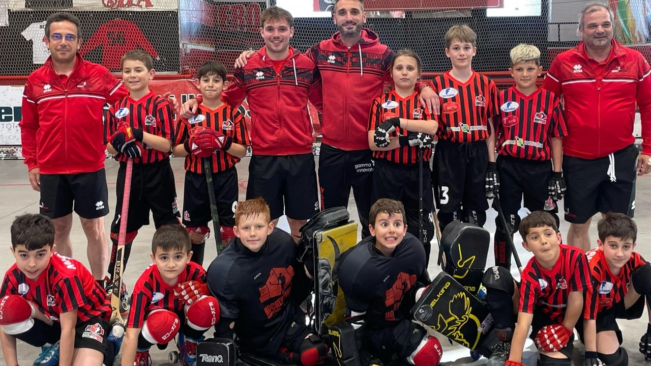 La formazione Under 11 dell’Hockey Sarzana